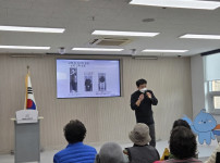 대청댐복지관 평가지 전달 및 운동 강의